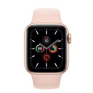 Apple Watch (Series 6) September 2020 44 mm - Rostfreier Stahl Roségold - Armband Sportarmband Rosa