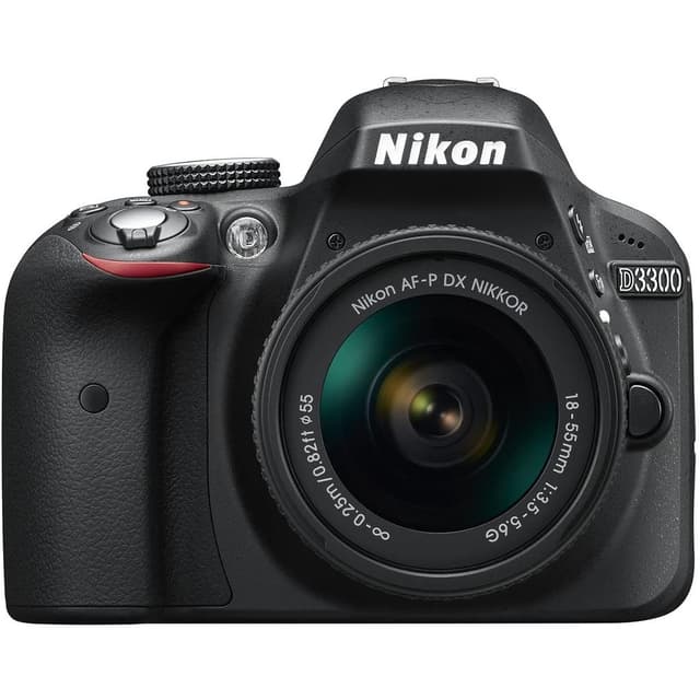 Reflex - Nikon D3300 Schwarz Objektiv Nikon AF-P DX 18-55mm f/3.5-5.6G