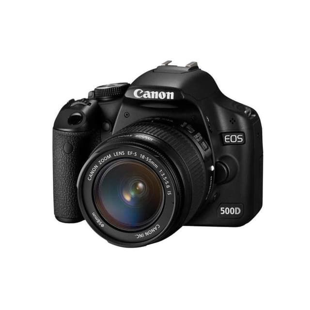 Spiegelreflexkamera - Canon EOS 500D Schwarz + Objektivö Canon Zoom Lens EF-S 18-55mm f/3.5-5.6