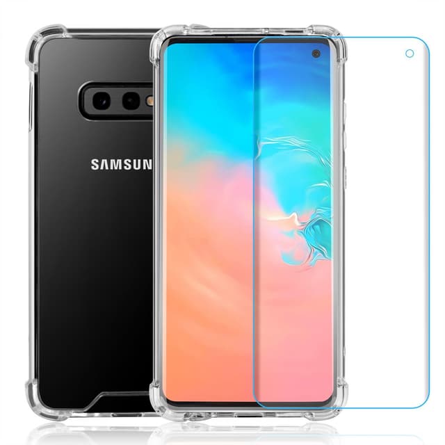 Hülle und 2 Schutzfolien Galaxy S10e - Recycelter Kunststoff - Transparent