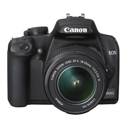 Spiegelreflex - Canon EOS 1000D Schwarz + Objektivö Canon EF-S 18-55mm f/3.5-5.6 II